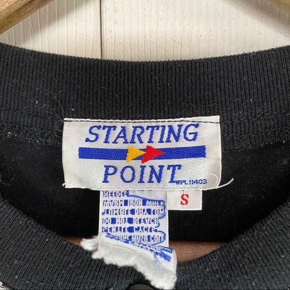 Vintage Starting Point 80s Squiggle Pattern Black & White Pockets Jumpsuit - Picture 4 of 12